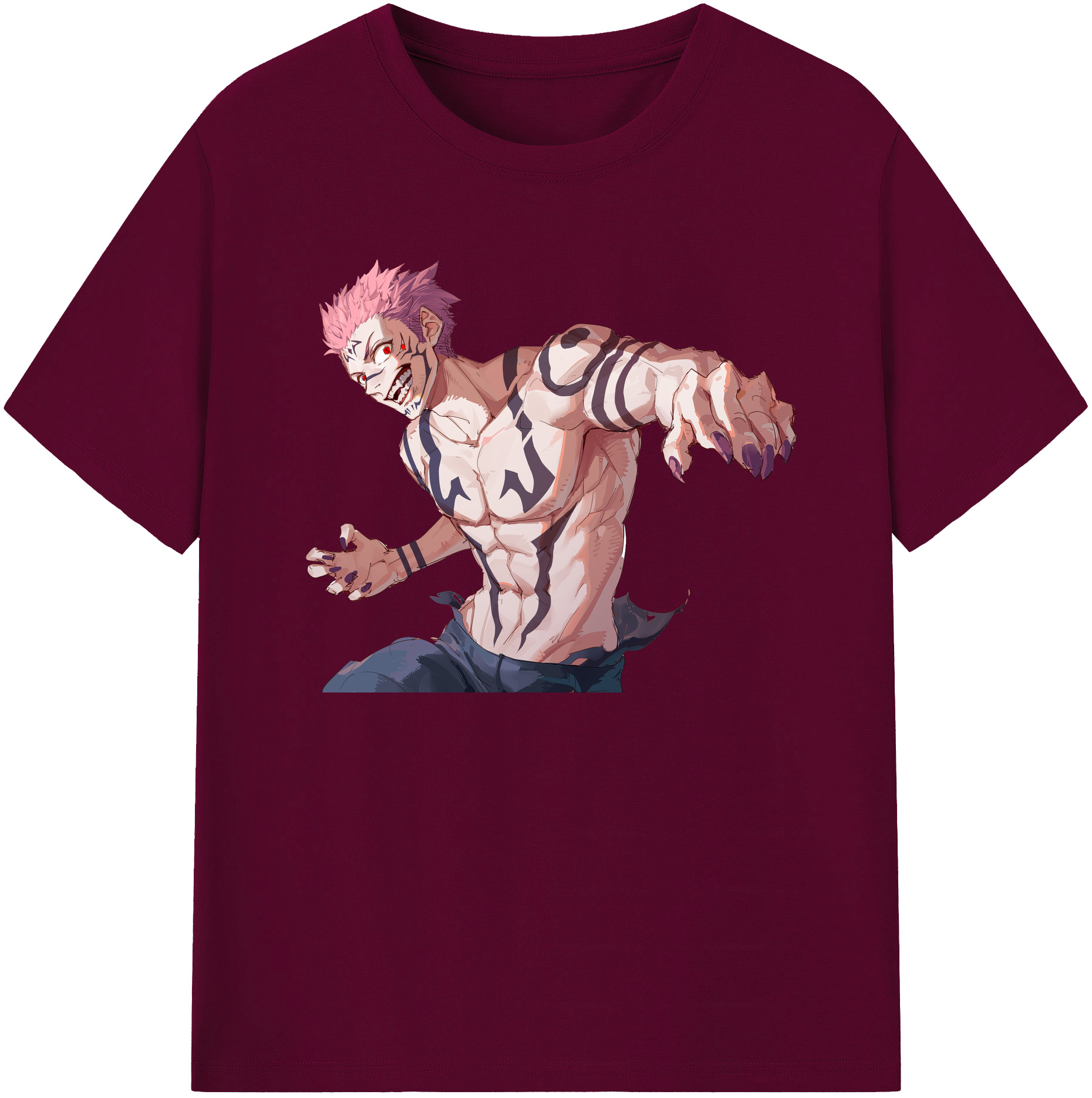 （画像用） 呪術廻戦 Jujutsu Kaisen レディースカジュアルプリントTシャツ（綿100％）